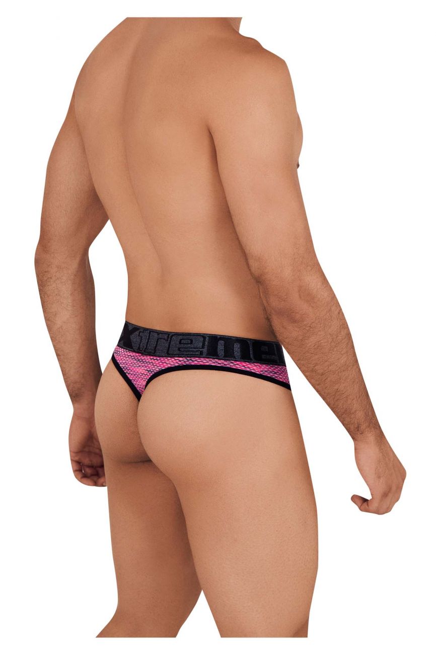 Xtremen 91100 Microfiber Mesh Thongs Pink