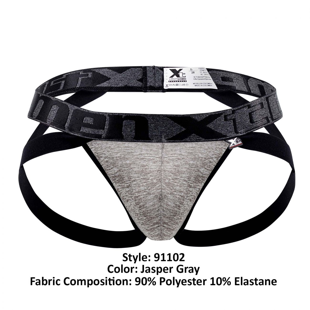Xtremen 91102 Microfiber Jockstrap Jasper Gray
