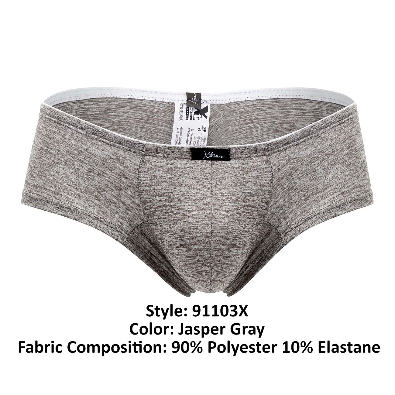 Xtremen 91103X Microfiber Trunks Jasper Grey Plus Sizes