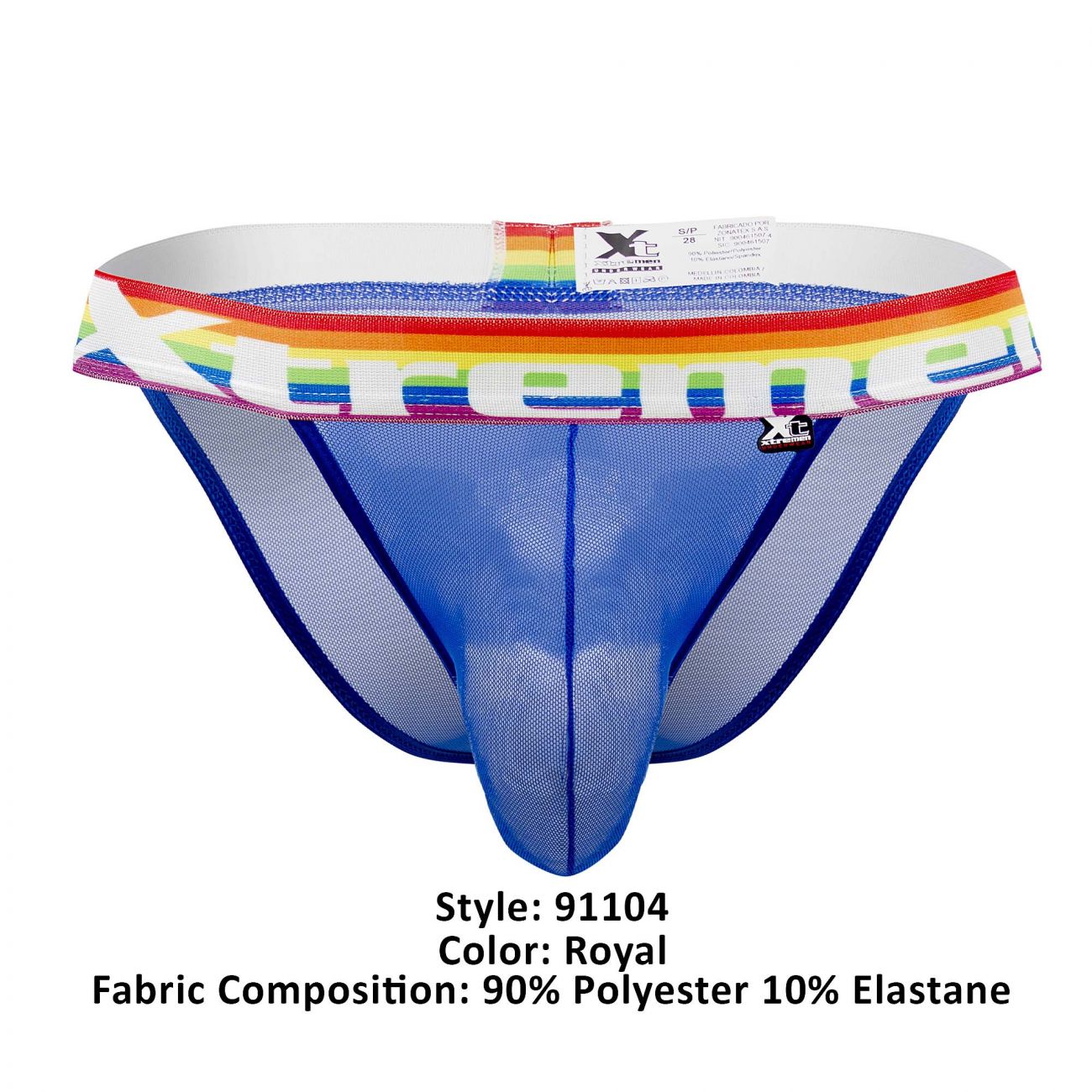 Xtremen 91104 Pride Mesh Bikini Neon Royal