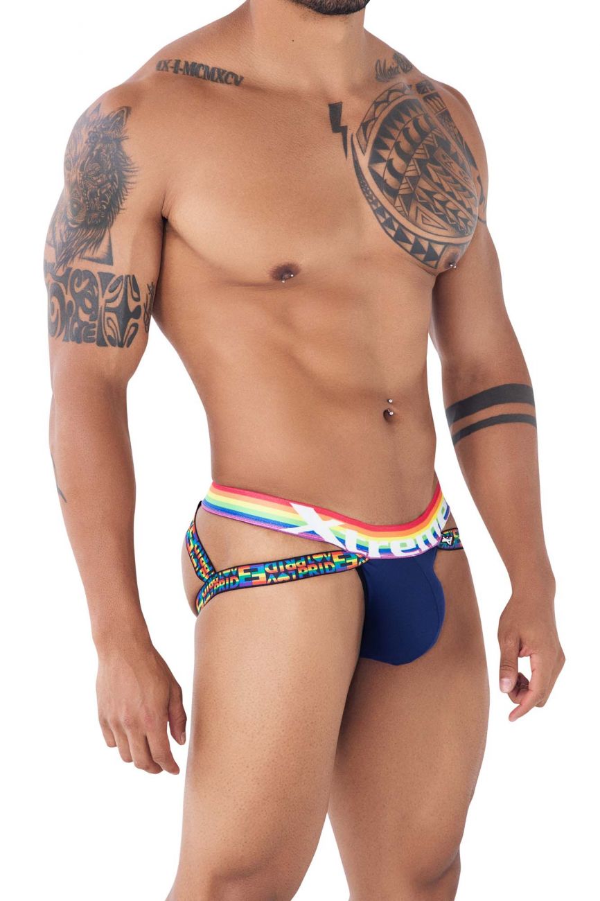 Xtremen 91105 Pride Jockstrap Navy