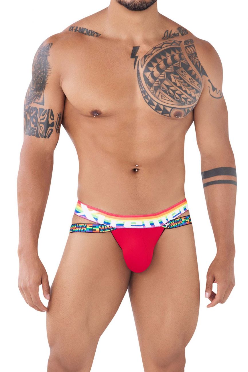Xtremen 91105 Pride Jockstrap Red