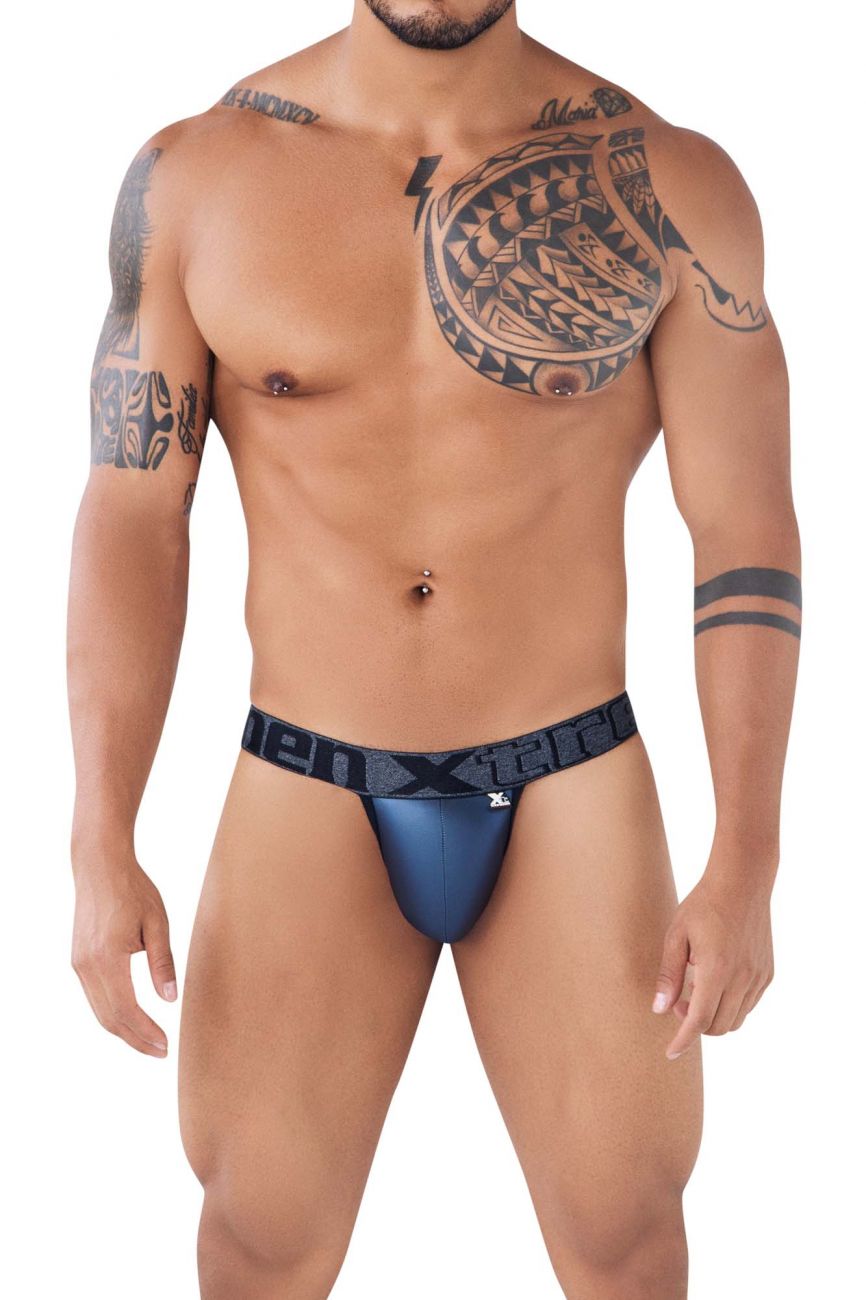 Xtremen 91109 Faux Leather Bikini Navy