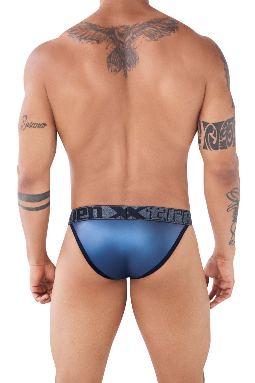 Xtremen 91109 Faux Leather Bikini Navy