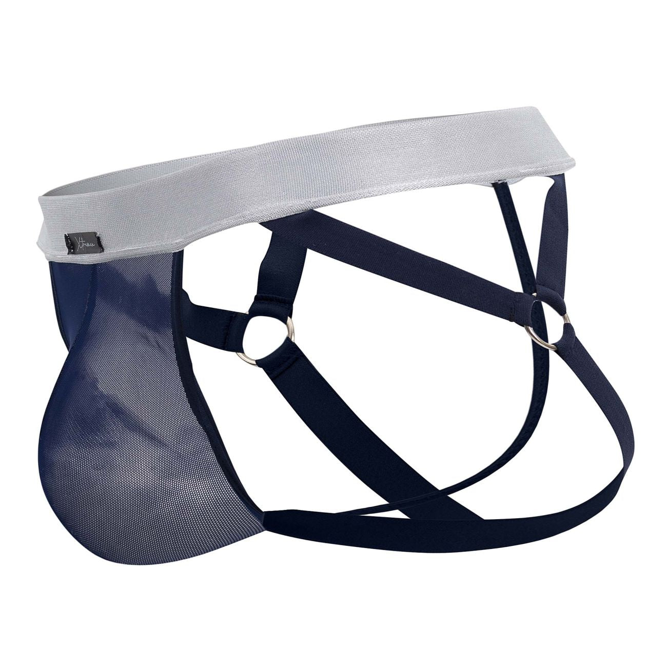 Xtremen 91134 Stylish Mesh Jockstrap Dark Blue