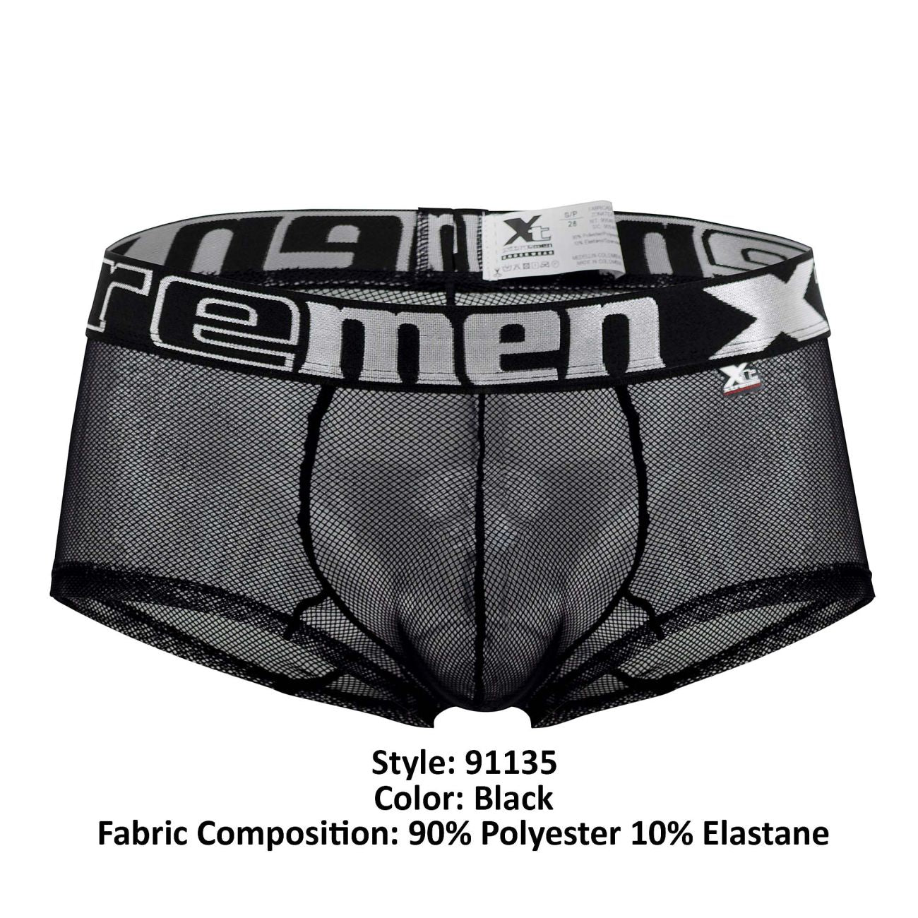 Xtremen 91135 Revealing Mesh Trunks Black