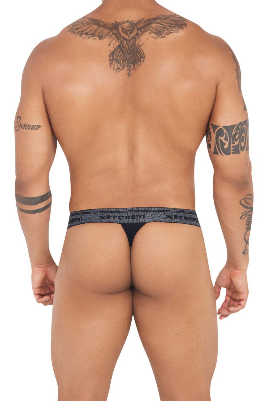 Xtremen 91141 Ultra-soft Thongs Black