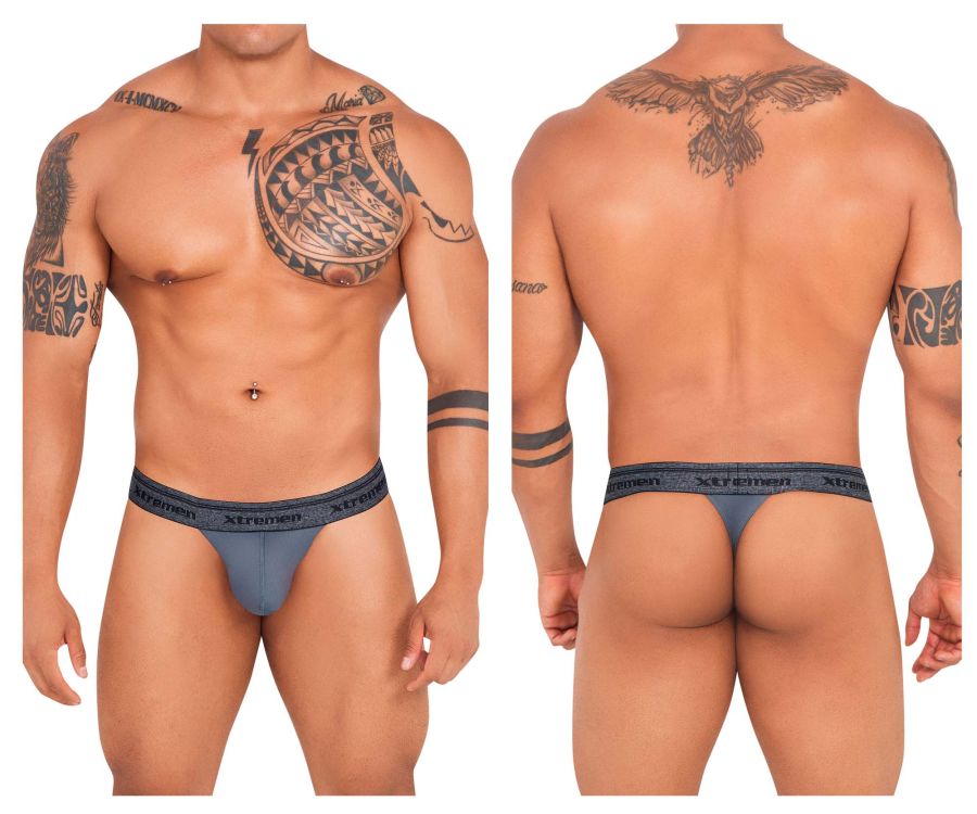 Xtremen 91141 Ultra-soft Thongs Dark Gray