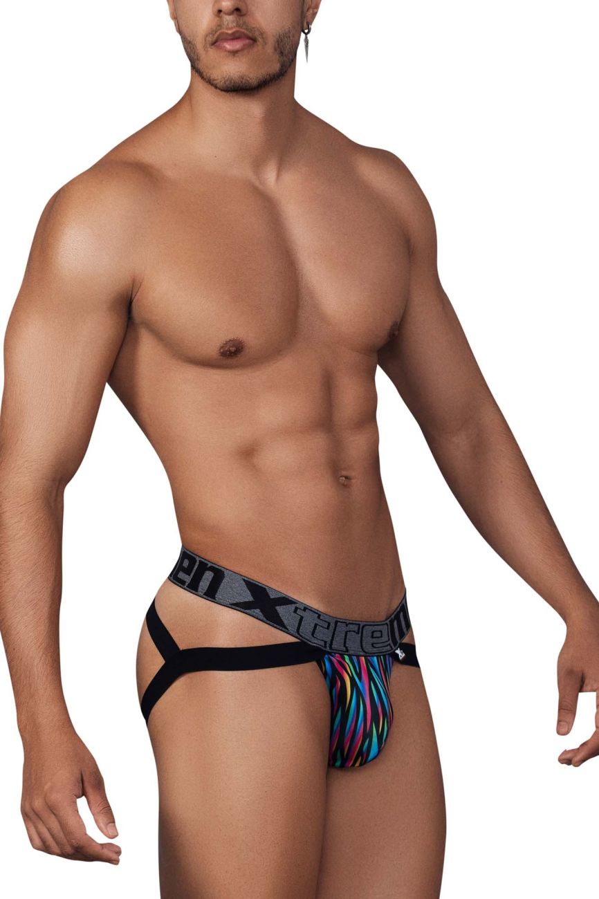 Xtremen 91148 Printed Microfiber Jockstrap Disco Zebra