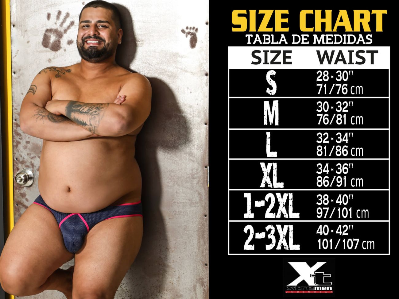 Xtremen 51437C Cycling Print Boxer Briefs