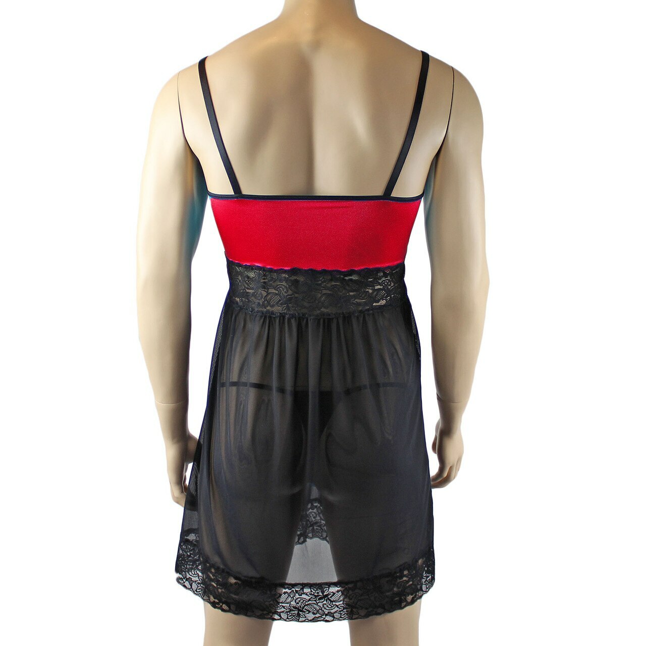 Mens Sexy Lingerie Nightwear Chemise with G string (red plus other colours)