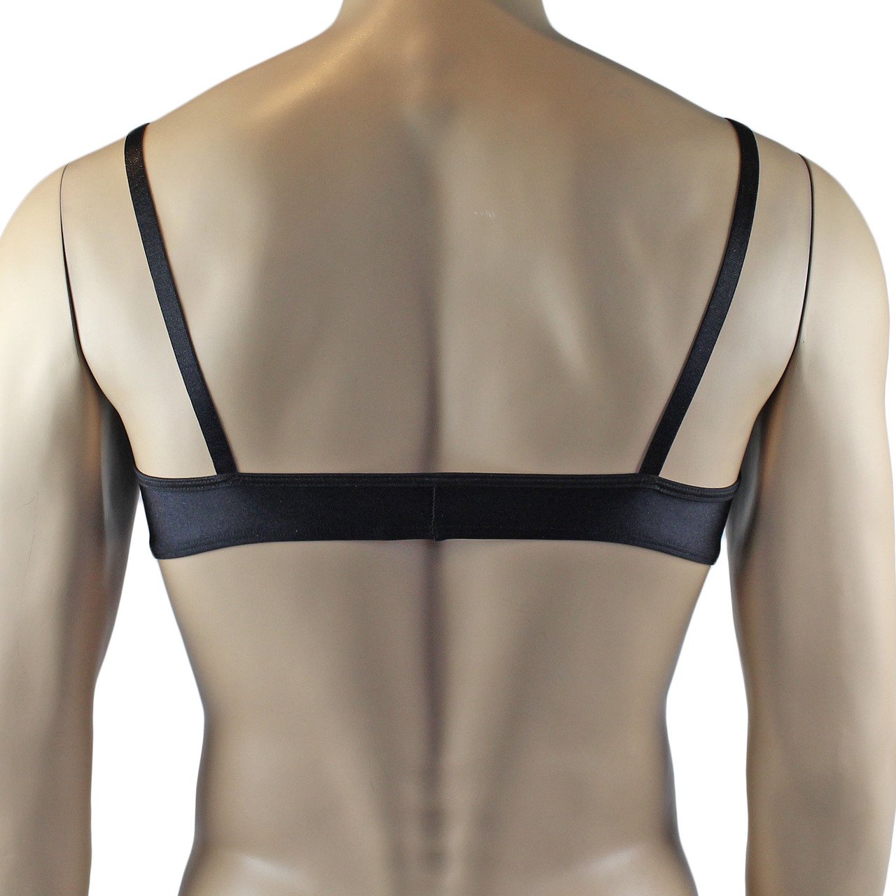 Mens Glamour Bra Top and Pouch G string with Lace Trim (black plus other colours)