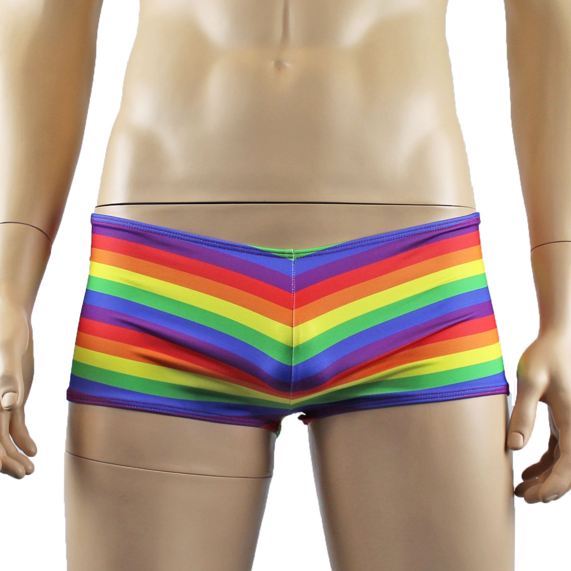 Gay Pride Rainbow LGBTQ Mens Low Rise Boxer Shorts