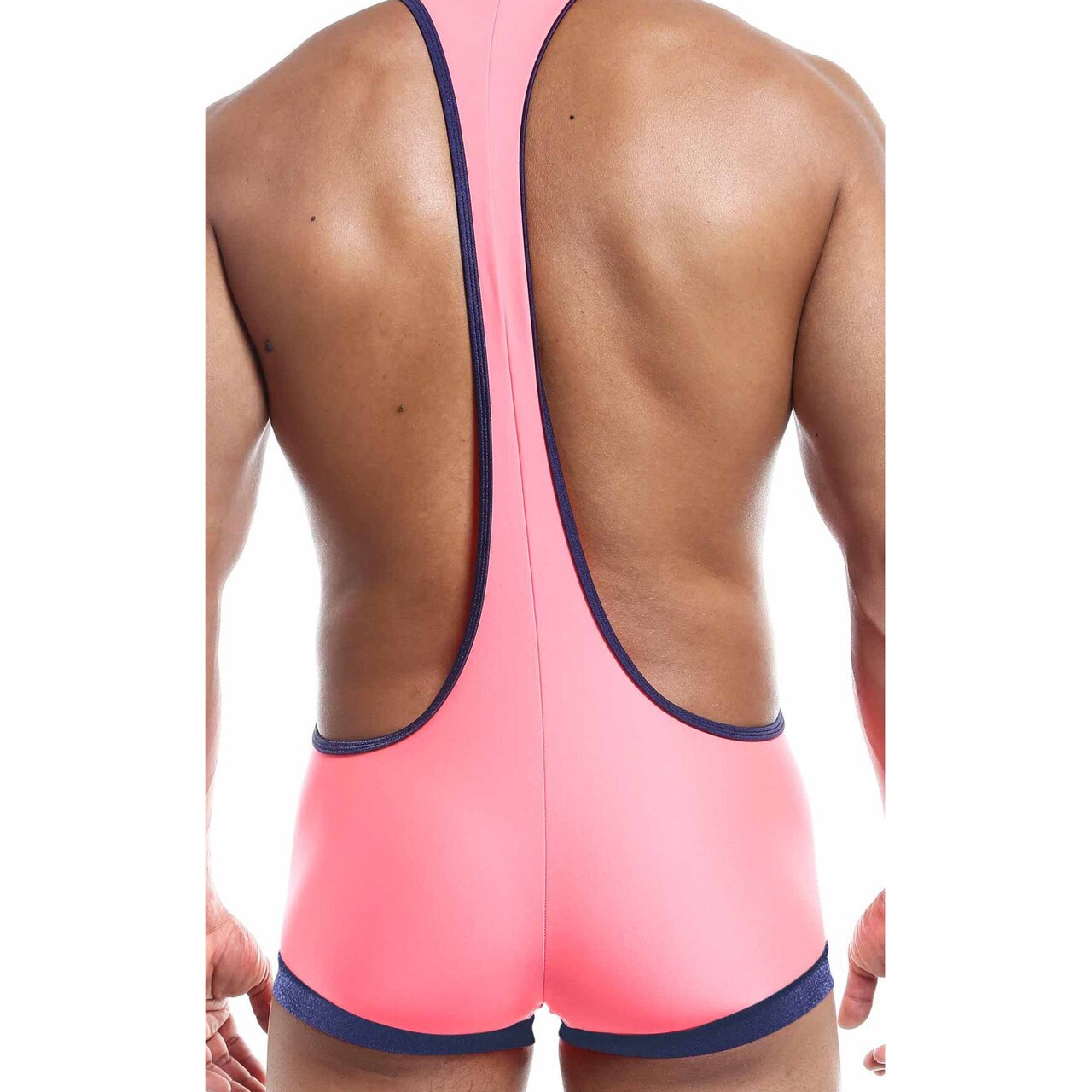 Mens Joe Snyder Stretch Spandex Bulge Singlet Shorts Hot Pink