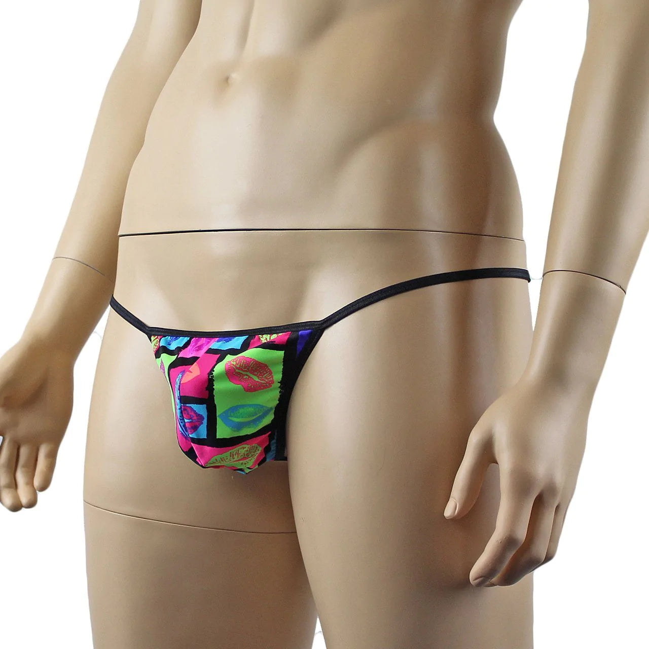 Mens Kiss Me Love Lips G string