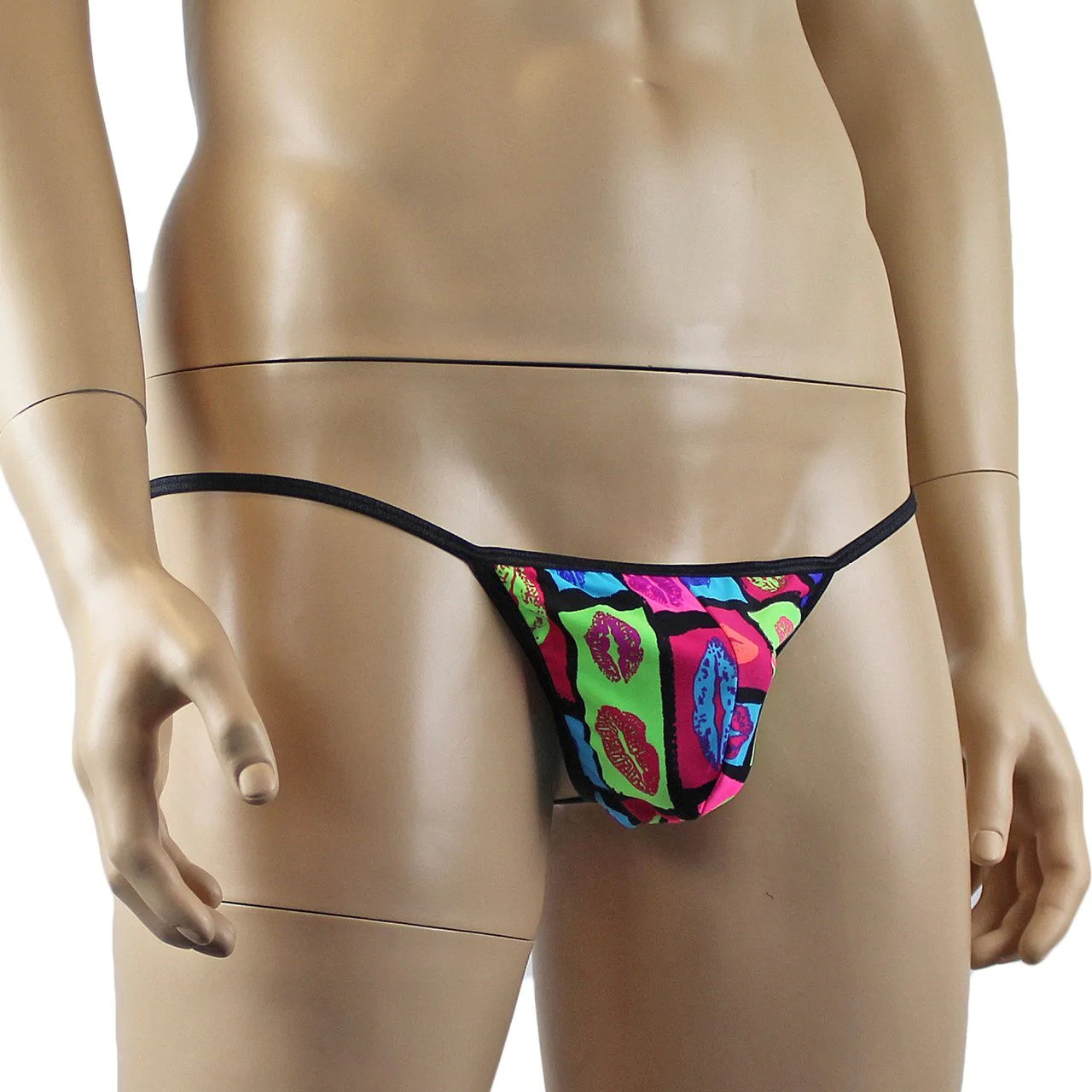 Mens Kiss Me Love Lips G string