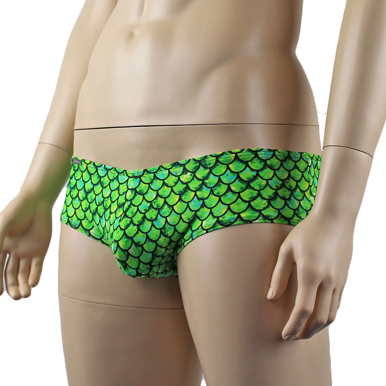 Mens Merman Aqua Man Mini Boxer Briefs Green