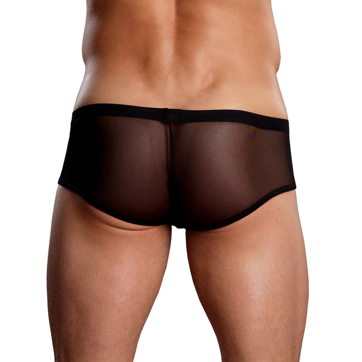 Mens European Cut Mesh Shorts Black