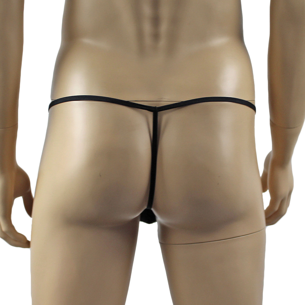 Mens Circle Lace Pouch G string with Cute Bow Front (black plus other colours)