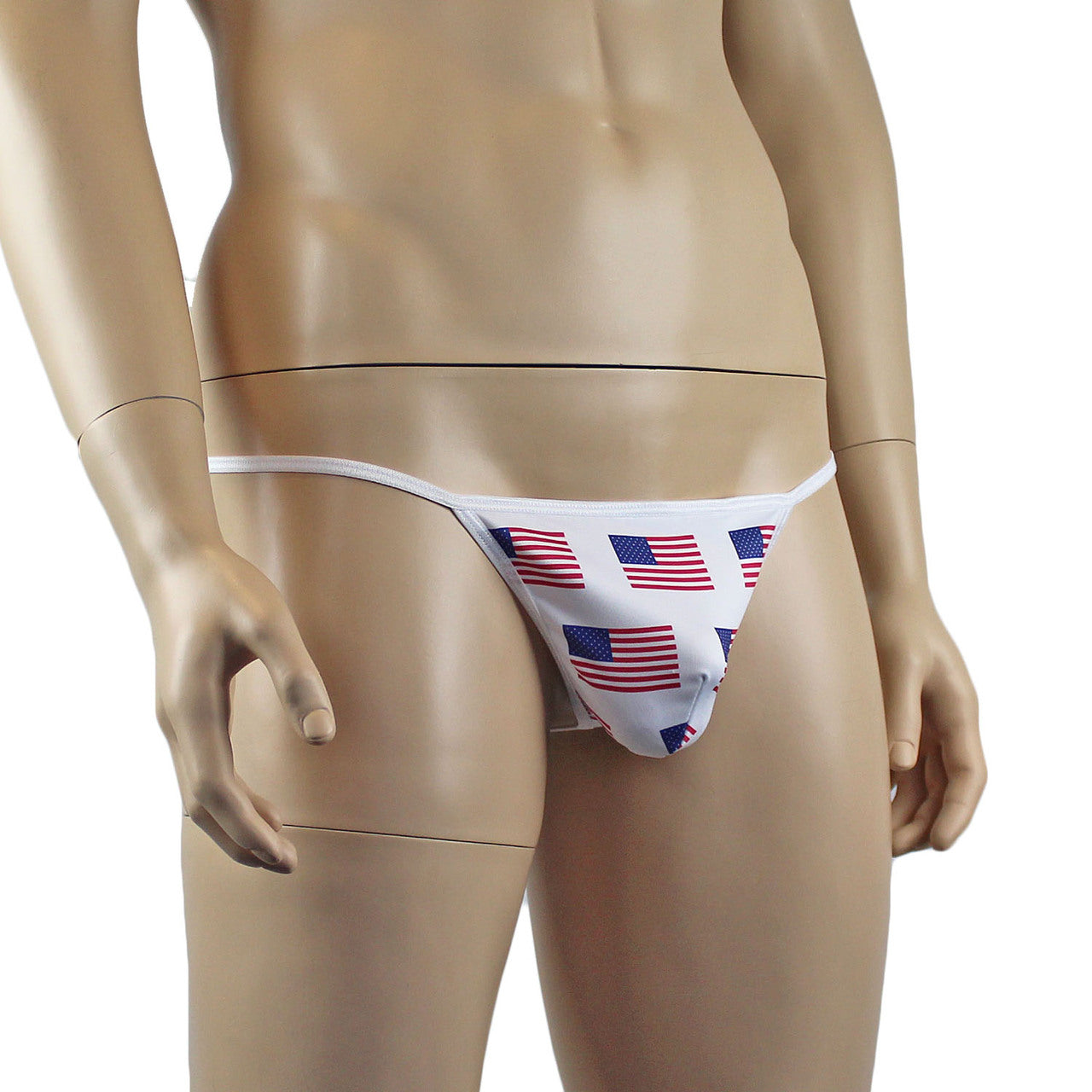 Mens USA American Flag Pouch G string