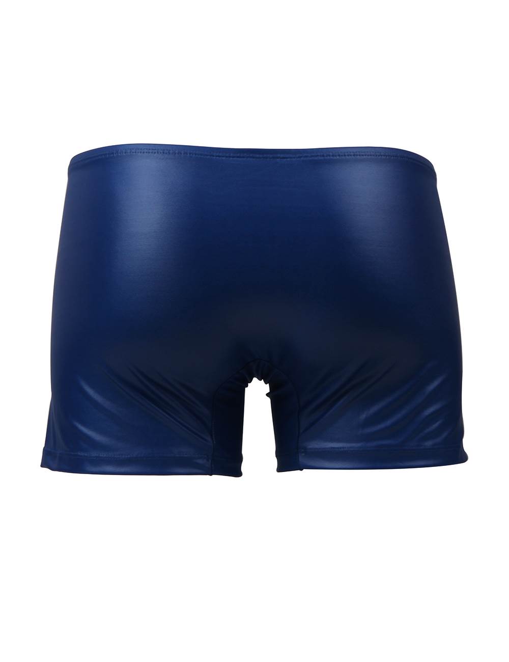 JCSTK -  Mens Wetlook Boxer Shorts with Zipper Pouch Front Blue
