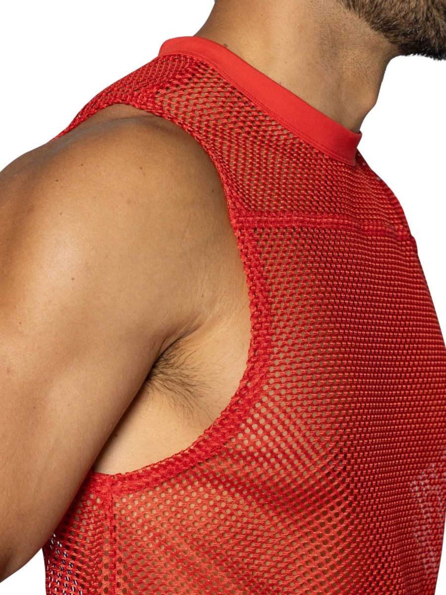 BIKE Athletic BAM135 Elevate Your Training Sleeveless Practice Jersey Color Red