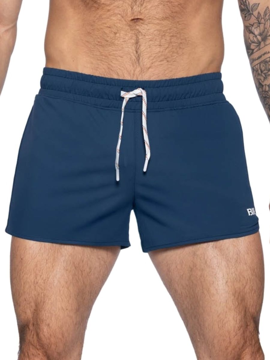 BIKE Athletic BAM200 Track Short Gymwear Color Navy