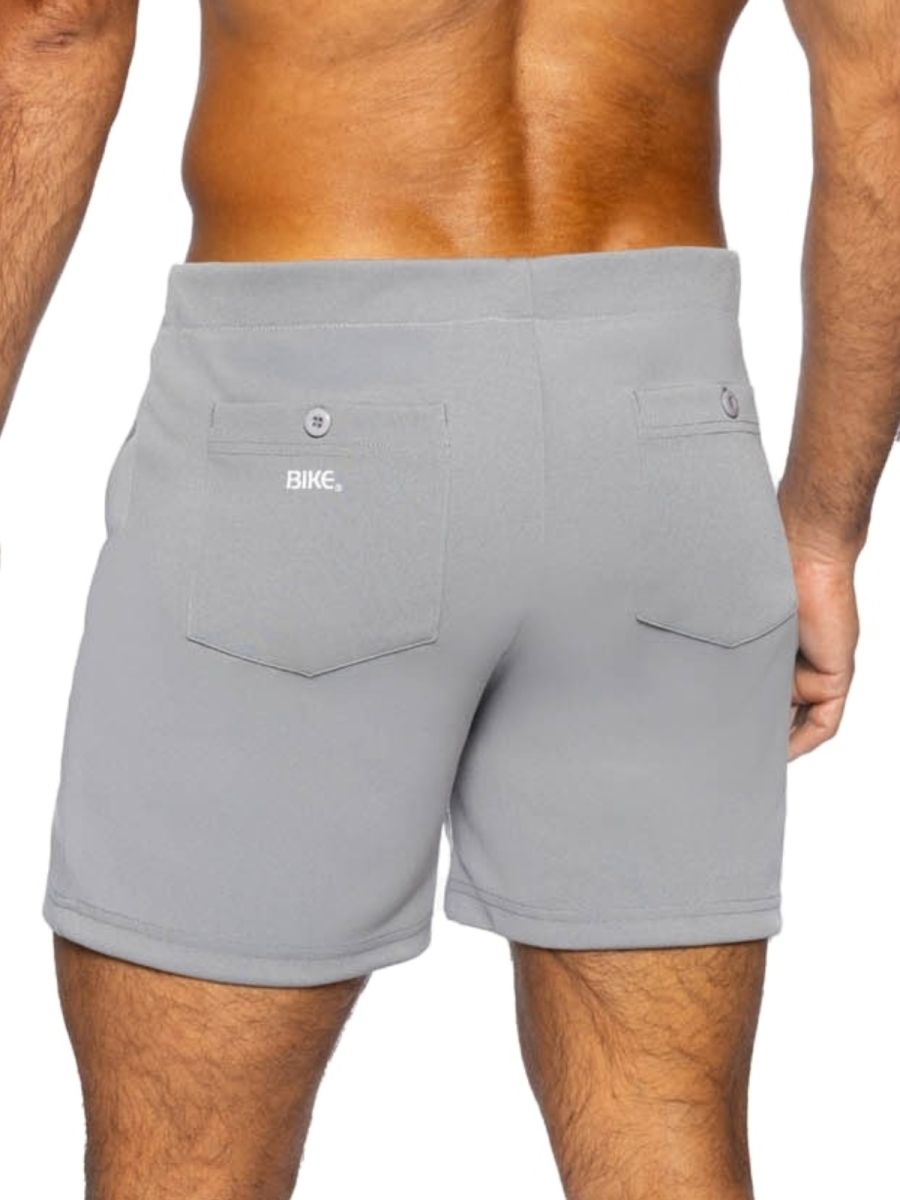 BIKE Athletic BAM207 Coaches Short 5 inch Inseam Color Gray