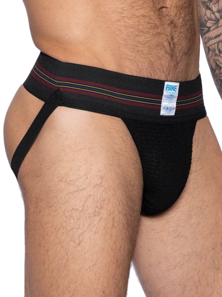 BIKE Athletic BAS306 Original Number 10 Jockstrap Performance Underwear Color Black