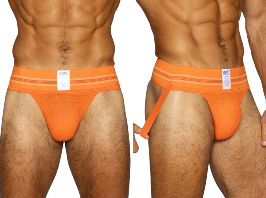 BIKE Athletic BAS306 Original Number 10 Jockstrap Performance Underwear Orange Plus Sizes