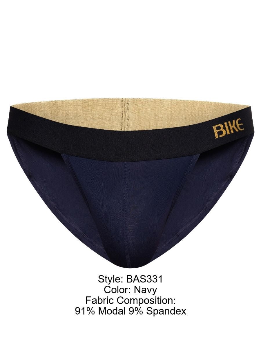 BIKE Athletic BAS331 Active Modal Jock Brief Color Black Navy