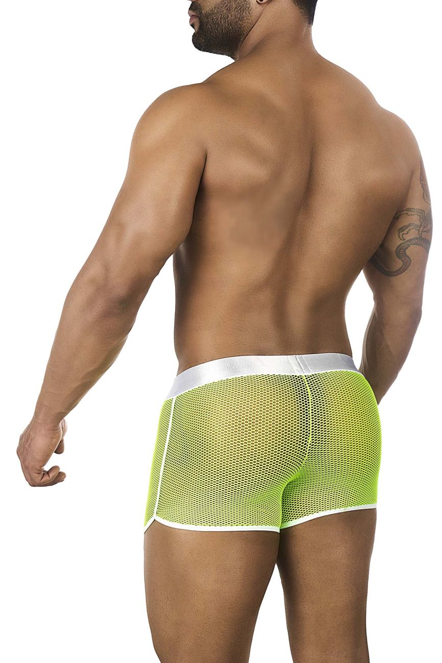 BiteWear BW2023107 Bright Kumquat Trunks White Green