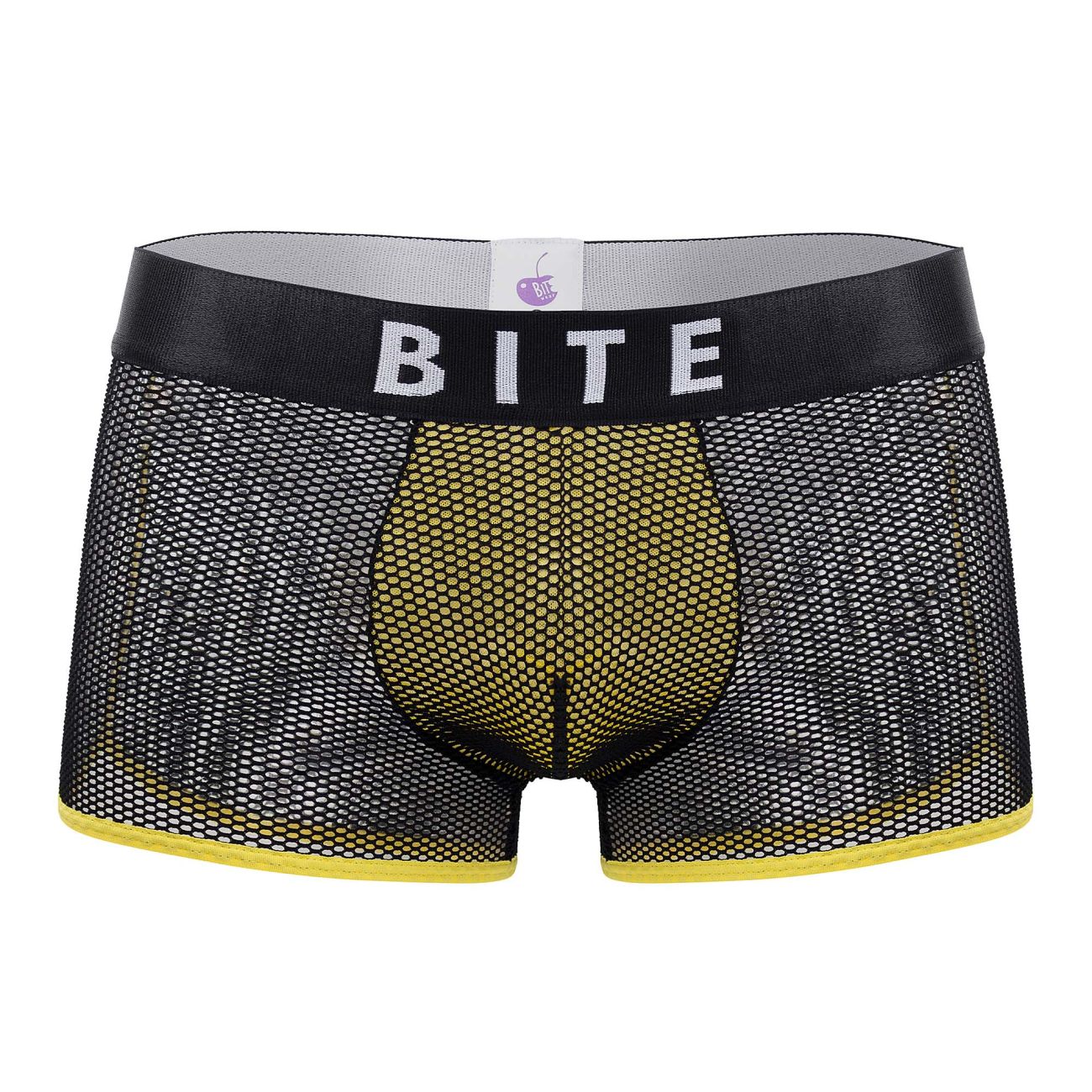 BiteWear BW2023107 Bright Kumquat Trunks Black Yellow