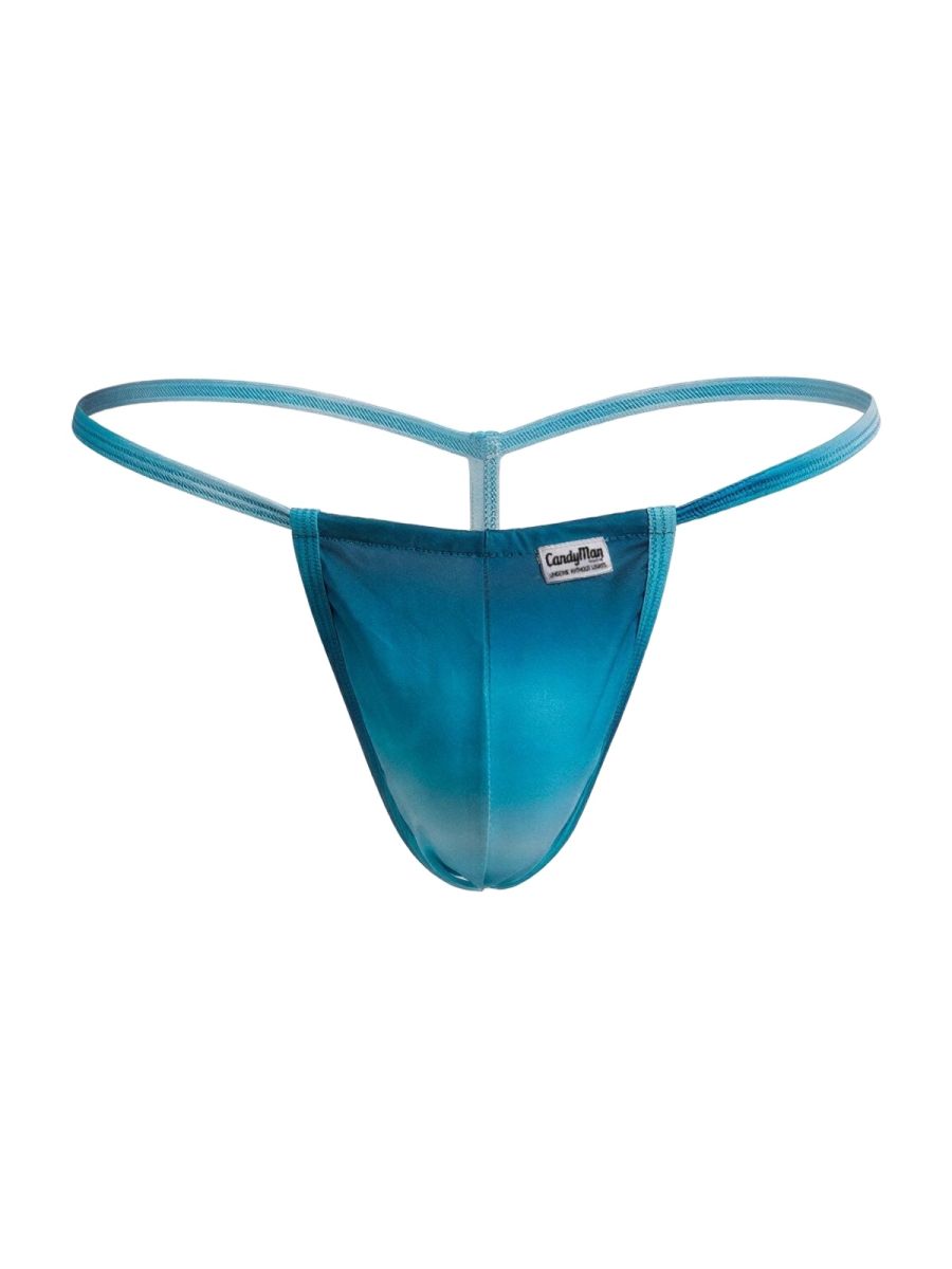 CandyMan 9586 Mens Sexy G-string Thong Blue Print