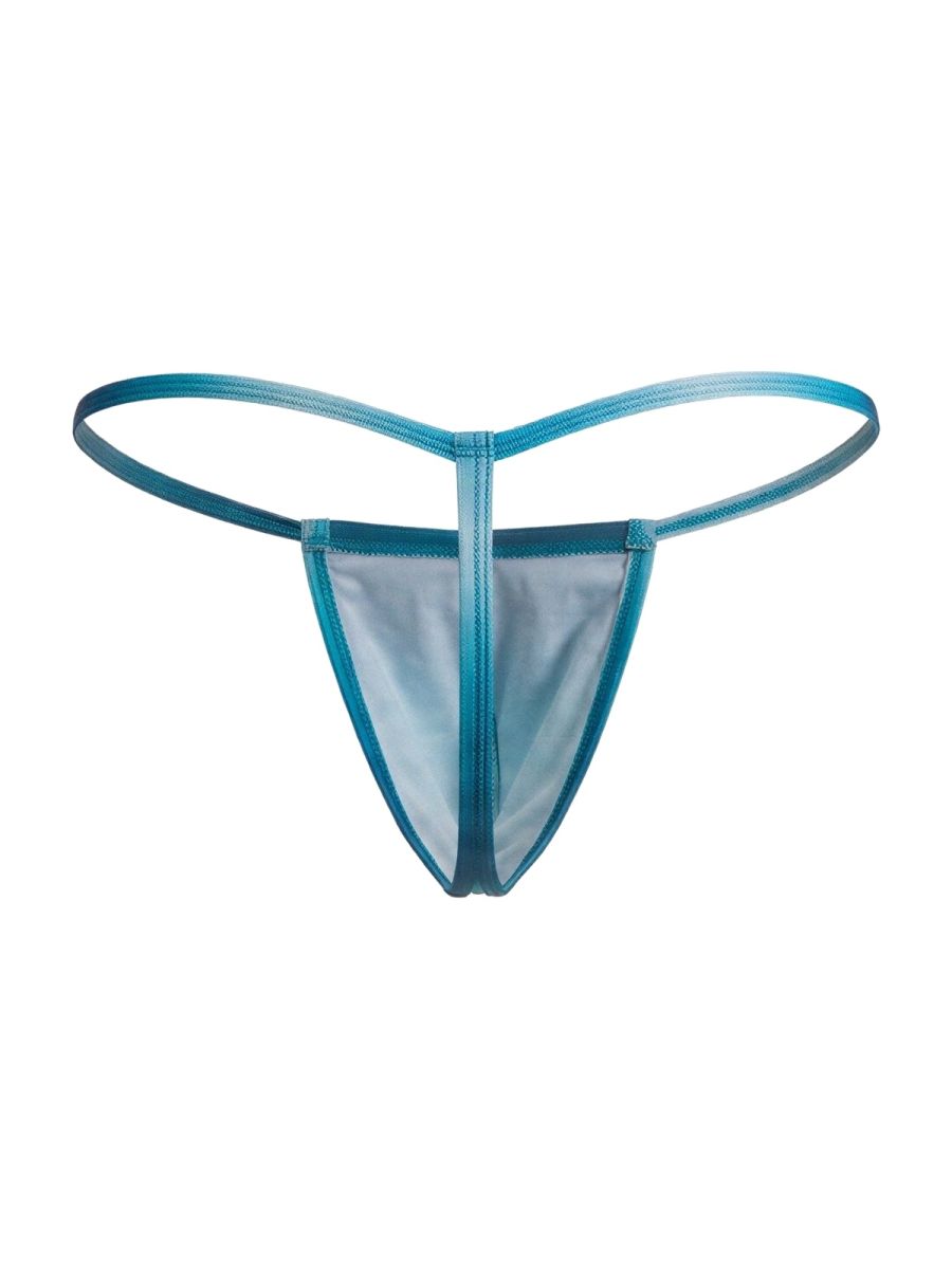 CandyMan 9586 Mens Sexy G-string Thong Blue Print