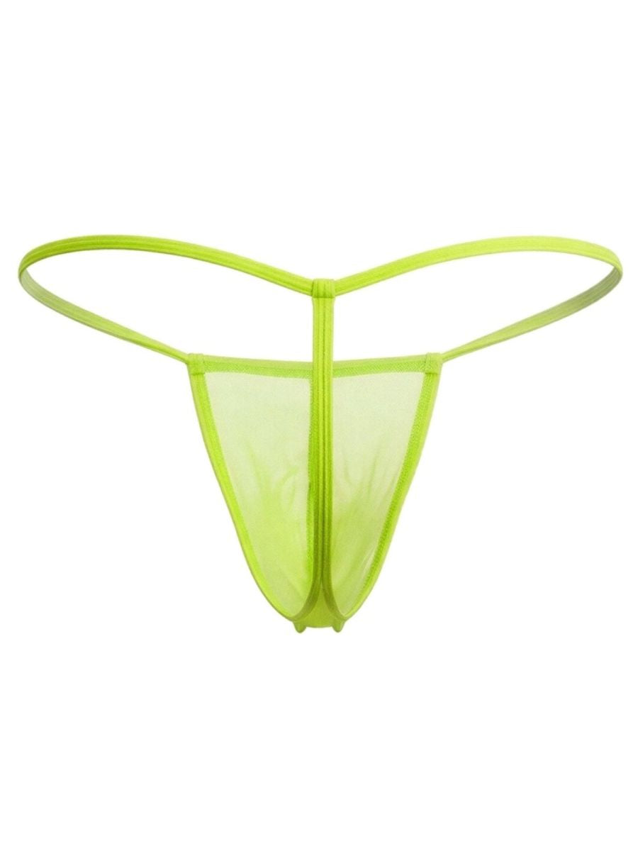 CandyMan 9586 Mens Sexy G-string Thong Hot Green Mesh