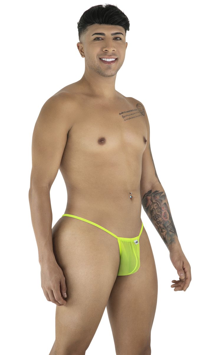 CandyMan 9586 Mens Sexy G-string Thong Hot Green Mesh