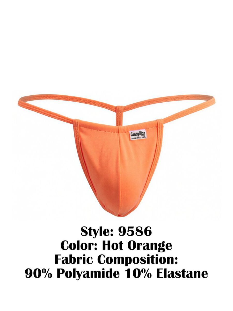 CandyMan 9586 Mens Sexy G-string Thong Hot Orange