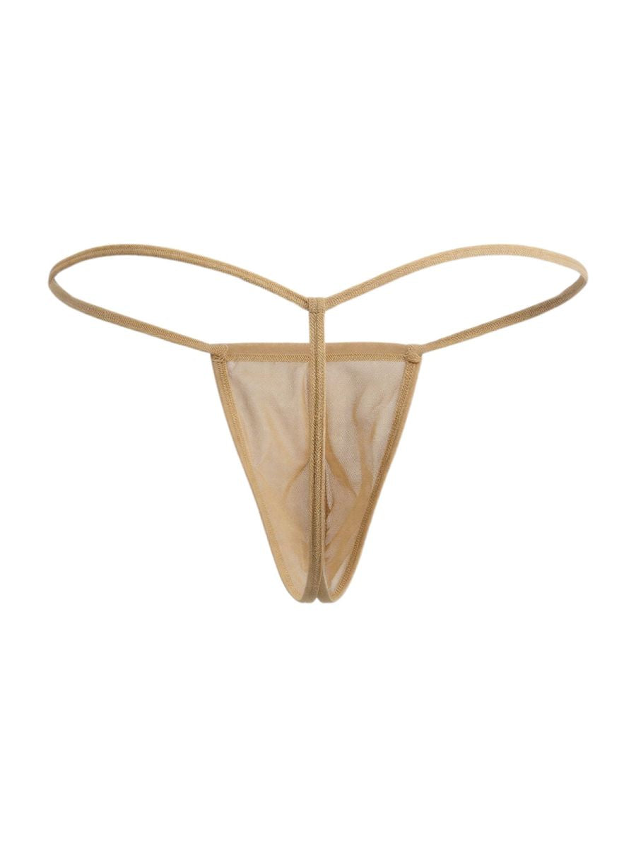 CandyMan 9586 Mens Sexy G-string Thong Mocca Mesh