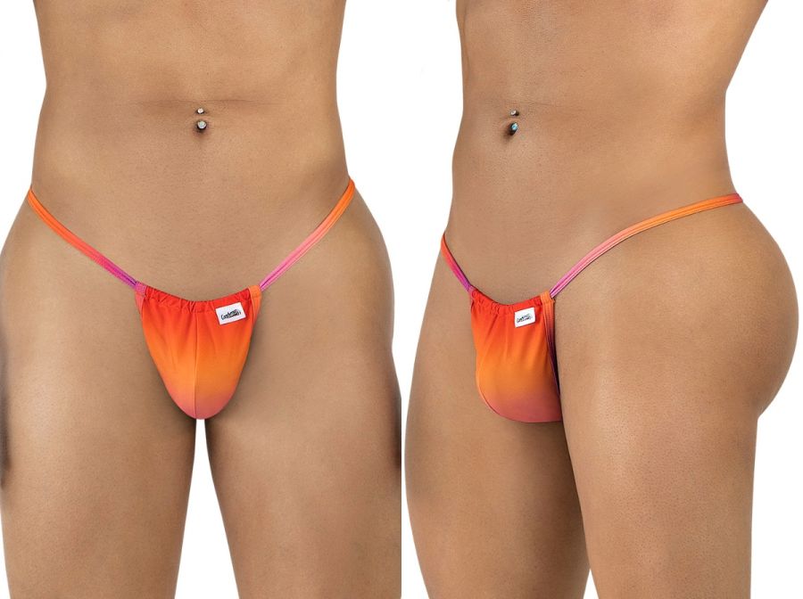 CandyMan 9586 Mens Sexy G-string Thong Orange Print