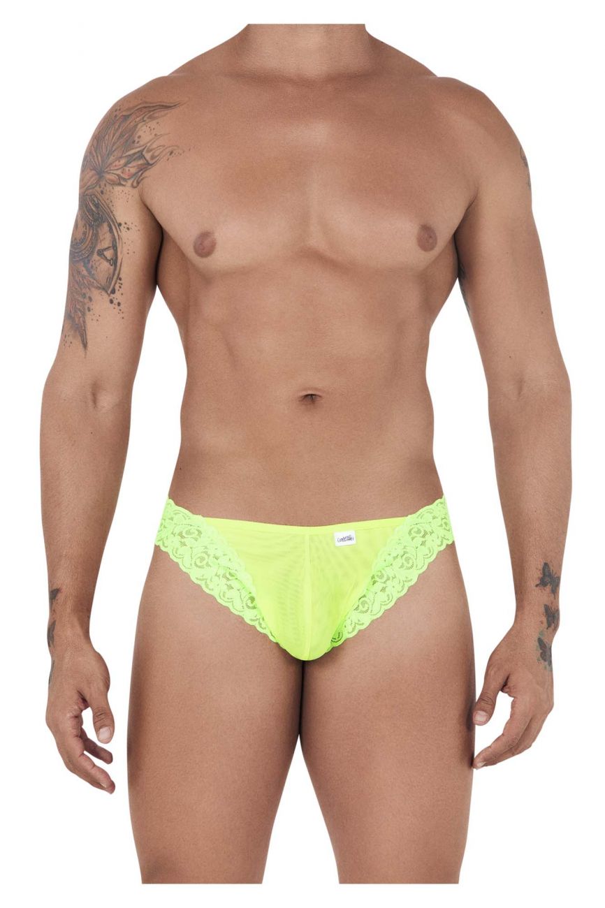 JCSTK - CandyMan 99506 Mesh-Lace Thongs Hot Green