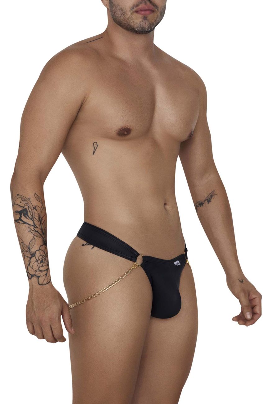 CandyMan 99669 Chain Thongs Black