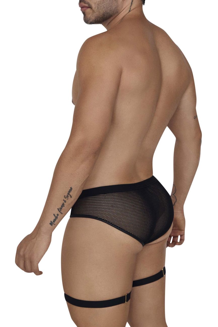 CandyMan 99684 Garter Briefs Black