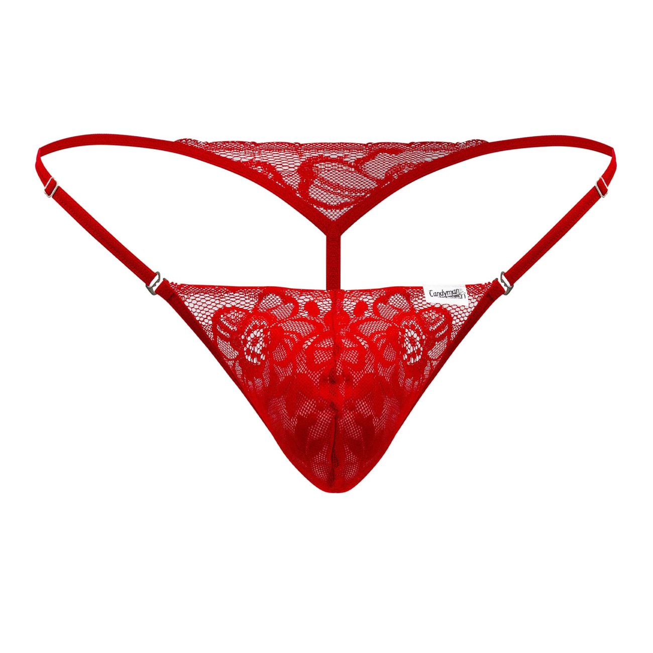 JCSTK - CandyMan 99685 Lace Thongs Red