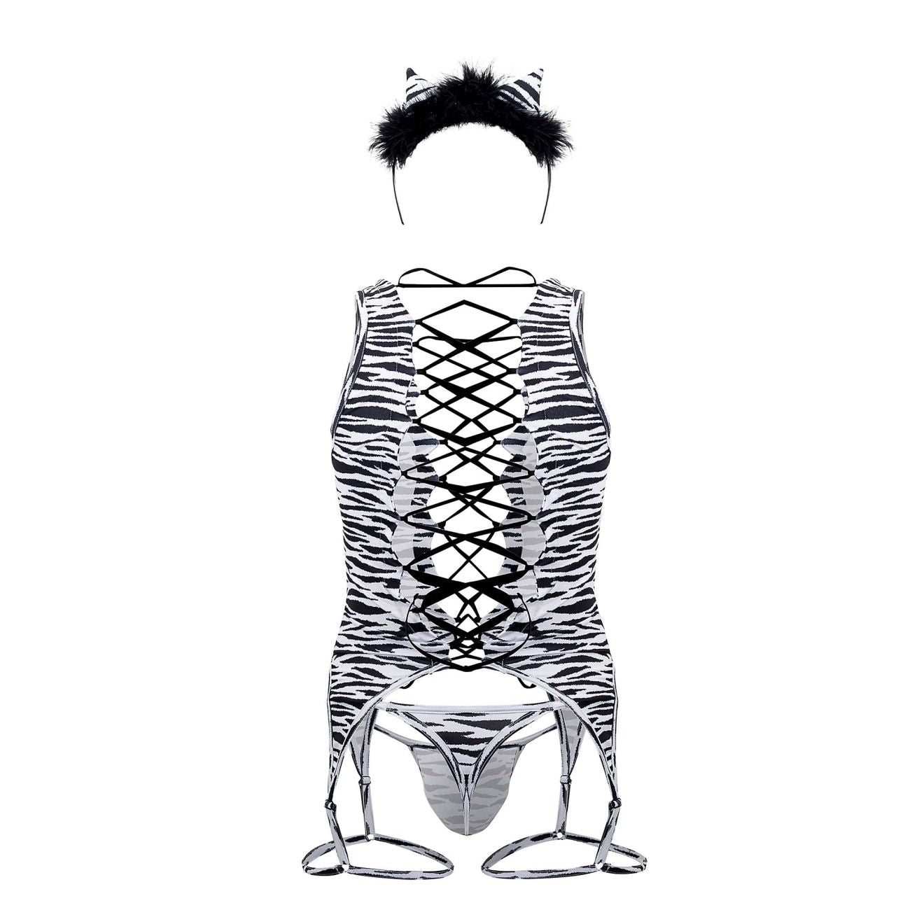 JCSTK -  CandyMan 99734 Safari Bodysuit Zebra Print