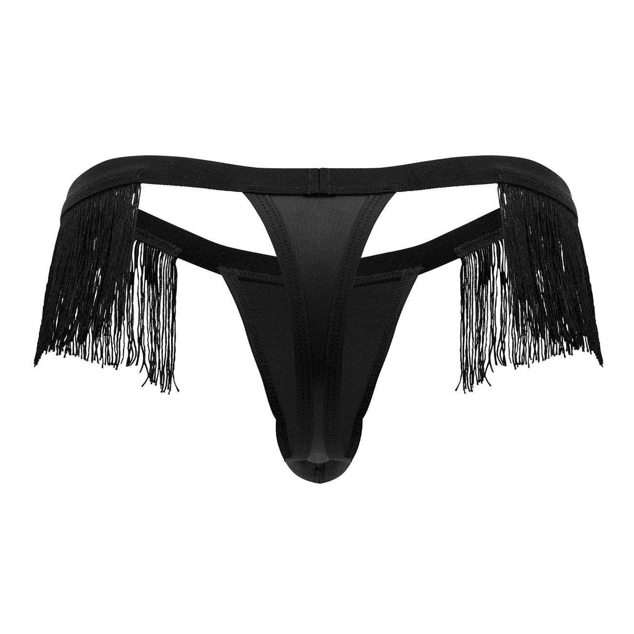 CandyMan 99754 Fringe Thongs Black