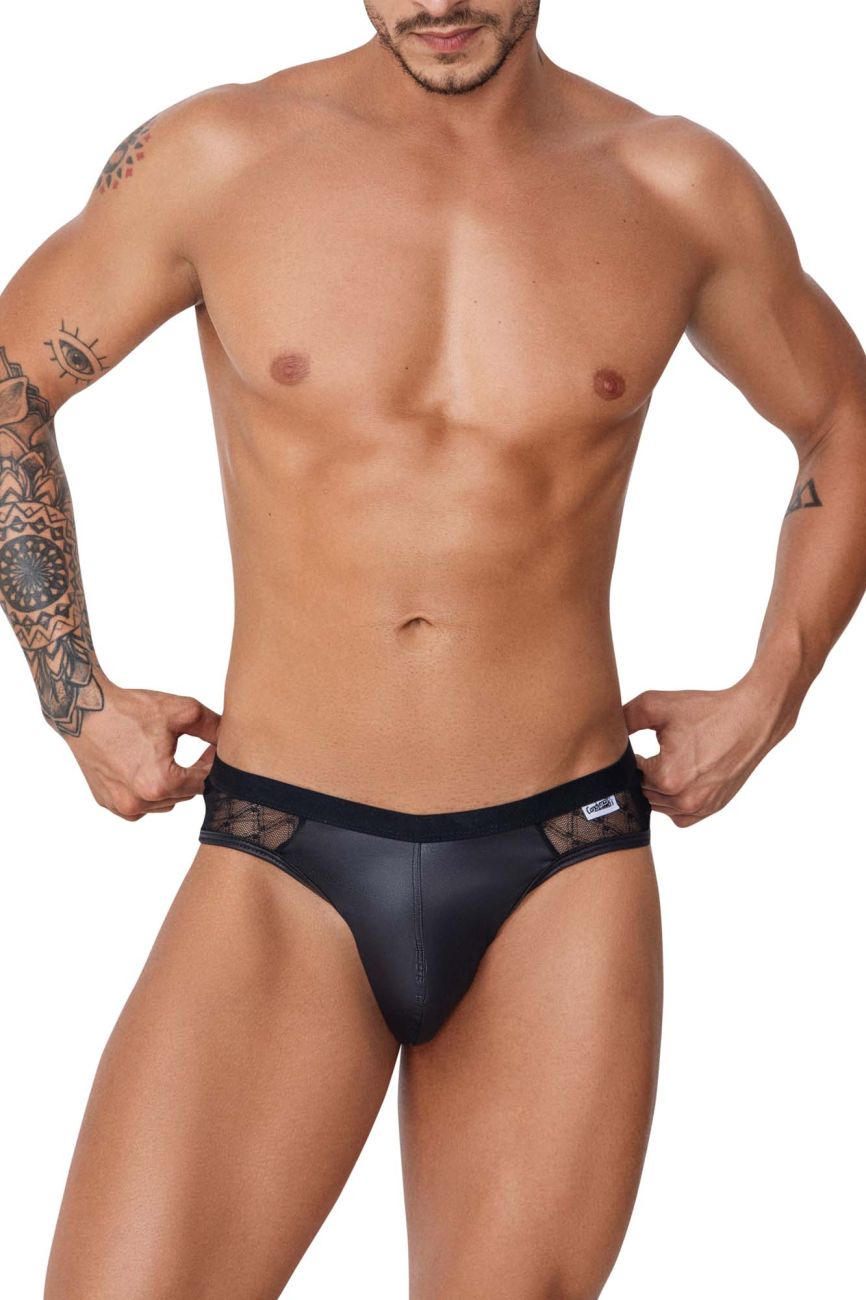 CandyMan 99763 Lace Jockstrap Black