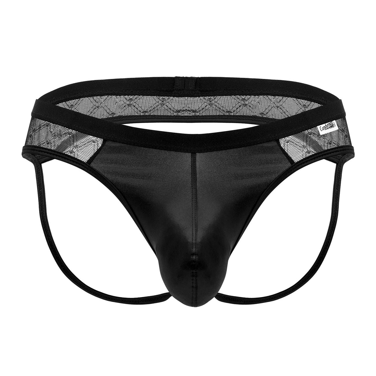 JCSTK - CandyMan 99763 Lace Jockstrap Black