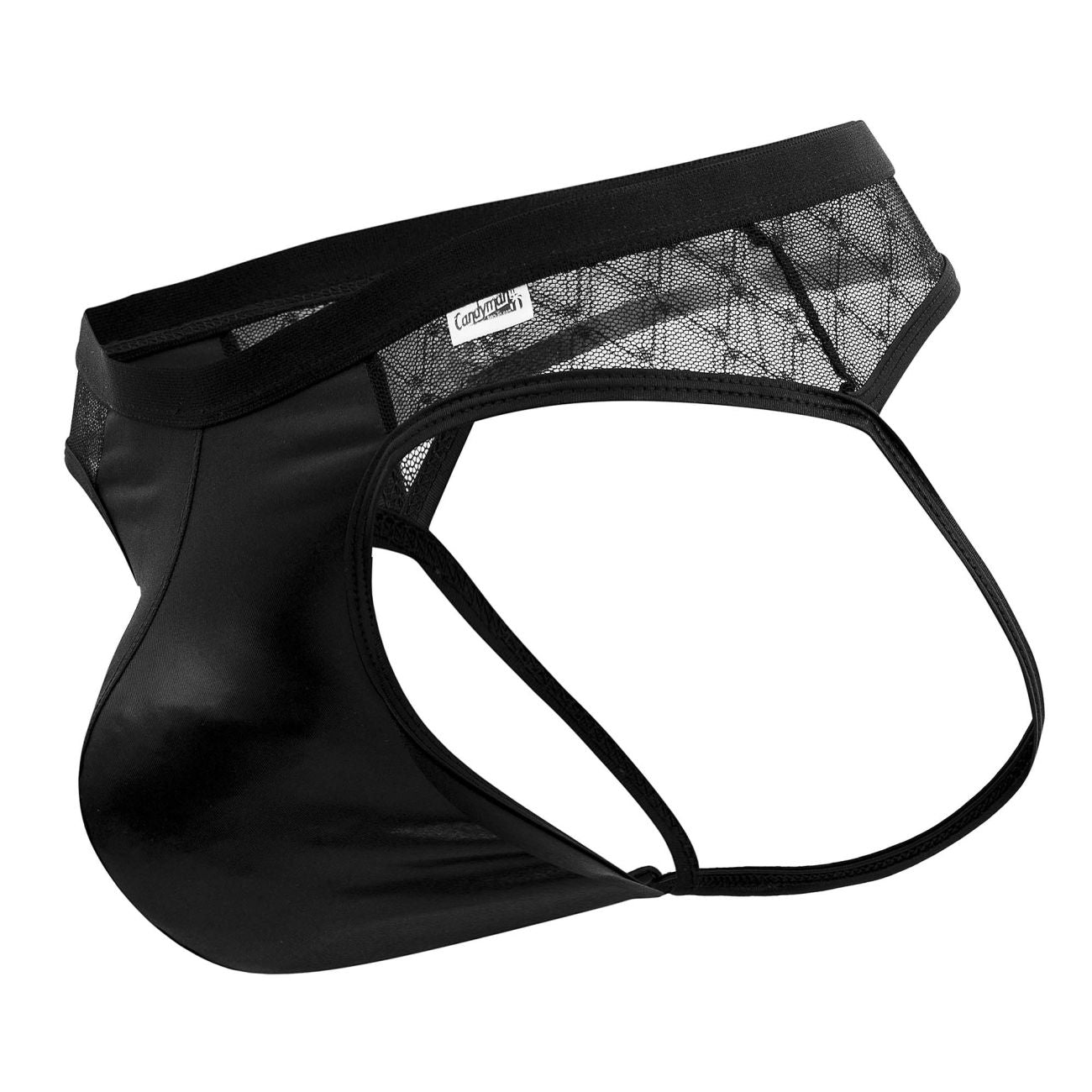 JCSTK - CandyMan 99763 Lace Jockstrap Black