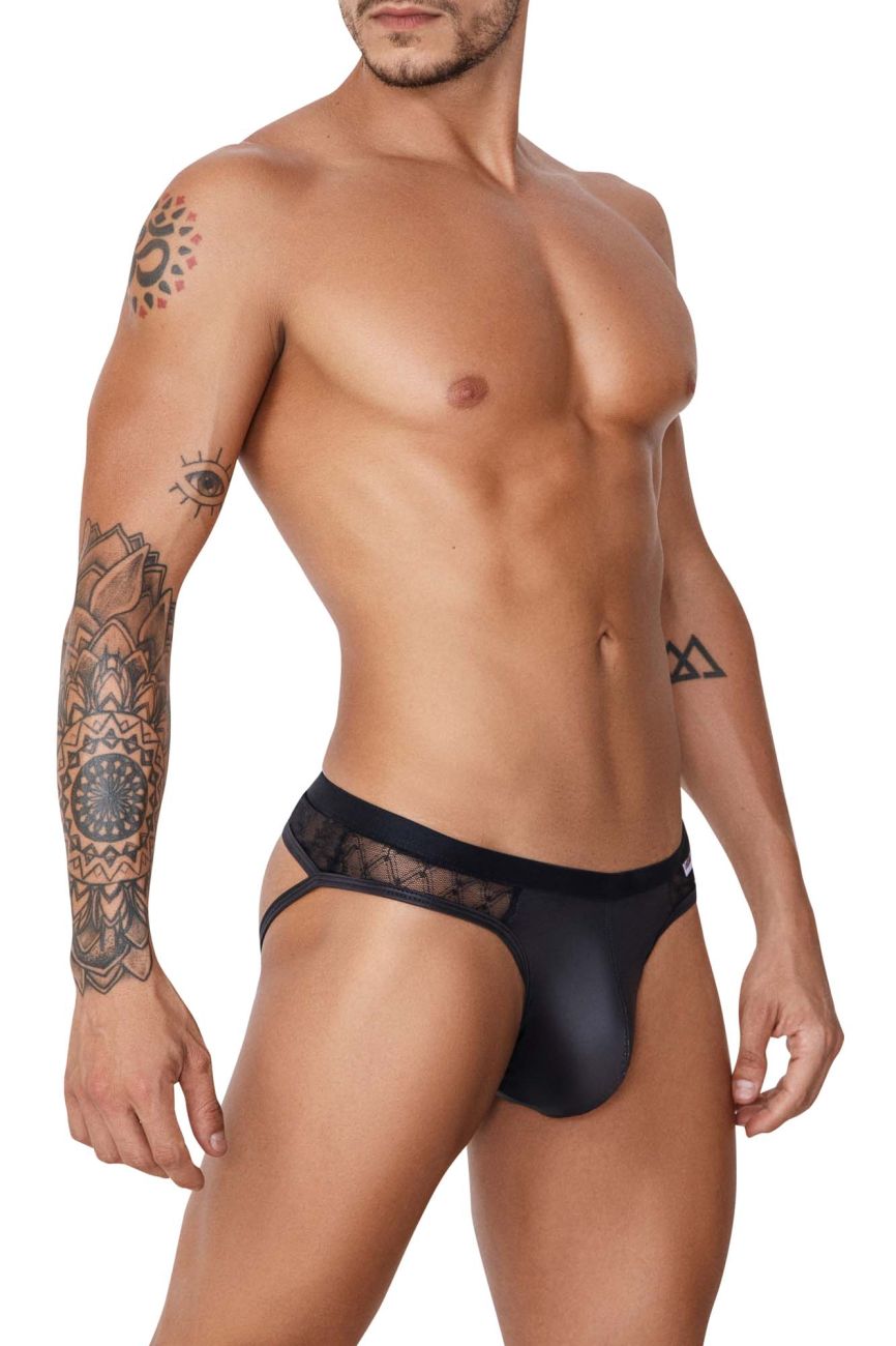 JCSTK - CandyMan 99763 Lace Jockstrap Black